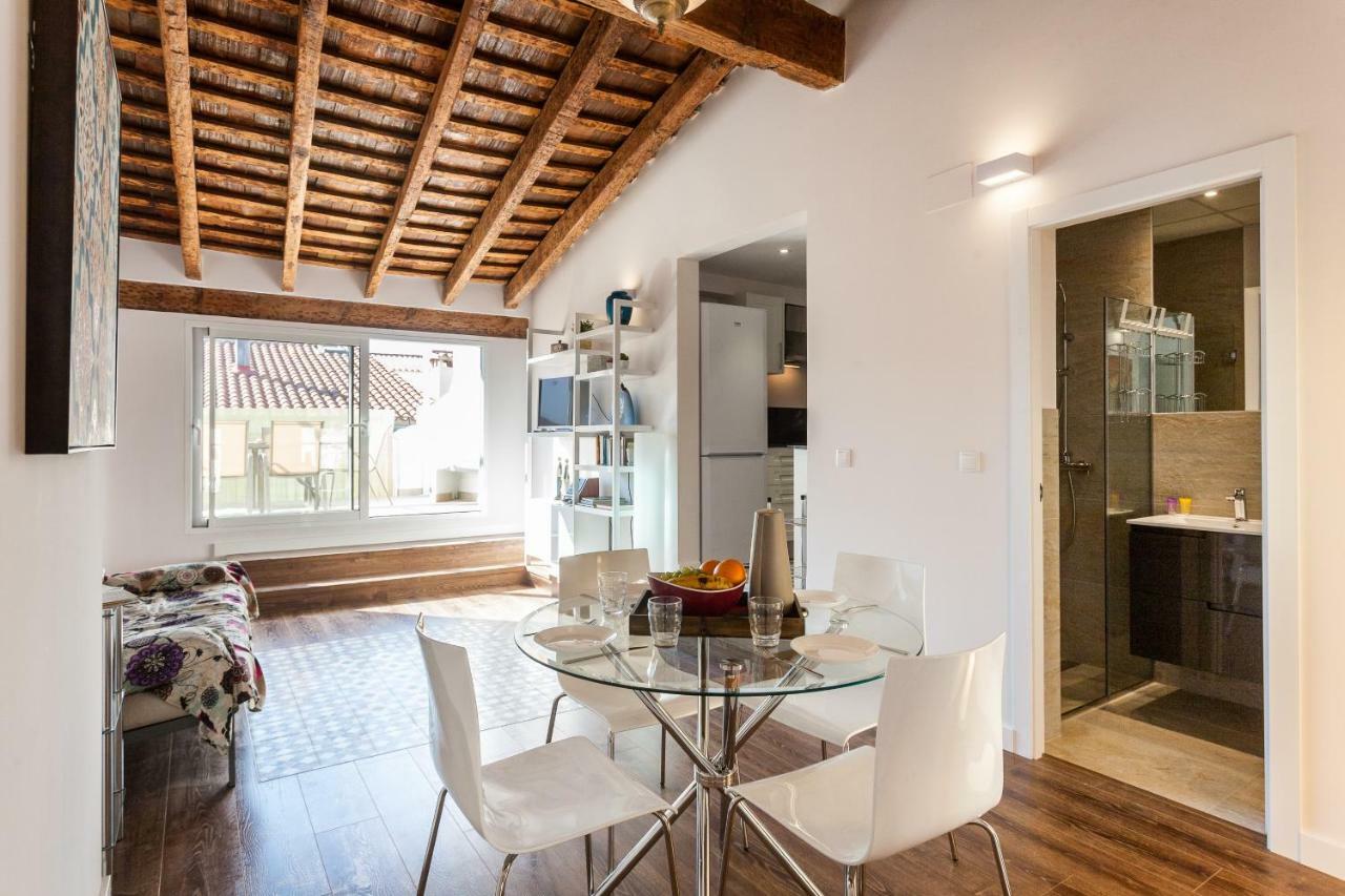 Ferienwohnung Florit Flats - Center 2Br 2Ba Attic Terrace View Wifi Ac Valencia Exterior foto